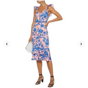 NWT Alice + Olivia Floral Midi Dress Size 6